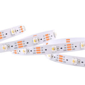 <span class=keywords><strong>Ruban</strong></span> <span class=keywords><strong>LED</strong></span> UL haute luminosité DC5V 4IN1 <span class=keywords><strong>RGBW</strong></span> avec IC interne SK6812, pixels adressables individuellement et programmables, 30/60/144 <span class=keywords><strong>LED</strong></span>/M - Product Image 1