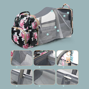 Bolsa de Fraldas Impermeável e Dobrável com Estampa de Moda, Protetor Solar e Prevenção de Mosquitos, Bolsa para Mãe - Product Image 4