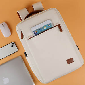 Custom Large Travel <b>Laptop</b> <b>Backpack</b> Waterproof Anti-theft Usb Charging Port Geometric Pattern Pu Polyester Lining <b>Backpack</b> - Product Image 6