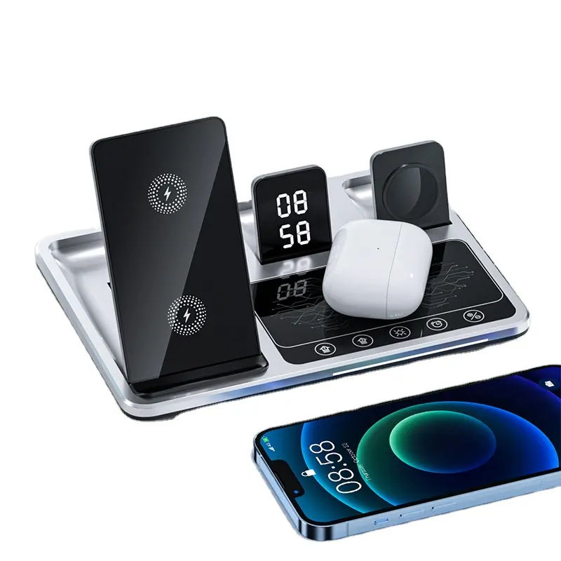 2023 nouveaux chargeurs d'adaptateur électrique pour chargeur sans fil de téléphone de montre intelligente logo personnalisé pour iphone