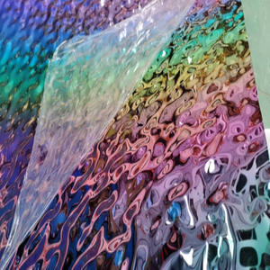 AISI 304 316 màu sắc trang trí tường Bảng điều khiển nước gợn gương đánh bóng thép không gỉ tấm sóng giá - Product Image 6