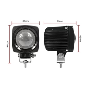 Jopower offroad Laser LED vuông đa Màu laser chiếu sáng tại chỗ roi đèn 2.5 "vỏ cho ATV UTV <span class=keywords><strong>Polaris</strong></span> có thể là epxpedition - Product Image 2