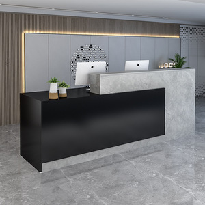 เคาน์เตอร์เงินสดสีขาวเคาน์เตอร์ต้อนรับสีชมพูแผนกต้อนรับขนาดเล็กสำหรับร้านเค้กร้านขายเสื้อผ้าบาร์เสื้อผ้าเด็ก - Product Image 4