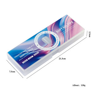 300 Uñas Postizas Transparentes de Color para Mujer, Cubierta Completa, Cuadradas, Lisas, sin Costuras, 15 Tamaños - Product Image 6