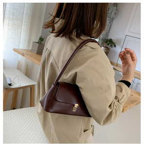 Paleta de colores de estilo Otoño/Invierno Bolso cruzado de inspiración vintage de moda Bolso de hombro de trabajo de salida de oficina para damas - Product Image 5