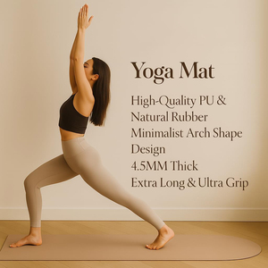 Sansd Semicircle Shape <b>Colourful</b> Eco Friendly Natural Rubber Fitness Oval Custom Logo Arch Pilates PU Non Slip Yoga Mat - Product Image 3