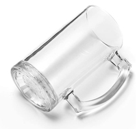 Chopes à bière lourdes, chopes en verre de 16 oz avec poignée, verres à bière de 500 ml, verres à boire pour la bière