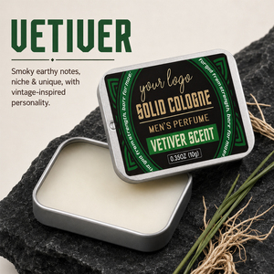 OEM Portable Design Long Lasting Fragrance Non <b>Sticky</b> No Residue Stain Refreshing Smoky Earthy Breath Vetiver Man Solid Cologne - Product Image 6