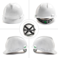 Casque de sécurité MSA V-Gard, résistant aux chocs, respirant, protection solaire, casque de chantier, protection de la tête, matériau PE, industriel