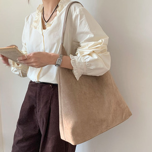 2PCS/Set Vintage <strong>Soft</strong> Velvet Suede <strong>Leather</strong> Tote Bag Hobo Shoulder Hand Bags Satchel Quiet Luxury <strong>Purse</strong> Tote Bag for Women - Product Image 6