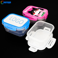 Boîtes à lunch en plastique vierges, impression personnalisée par sublimation, boîtes à lunch en PP, vente en gros de boîtes à lunch