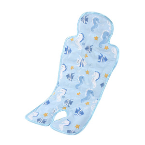 Colchoneta refrescante para cochecito de bebé, 33cm x 68cm, almohadilla universal transpirable con cuentas de hielo para uso en verano de 0 a 3 años - Product Image 1