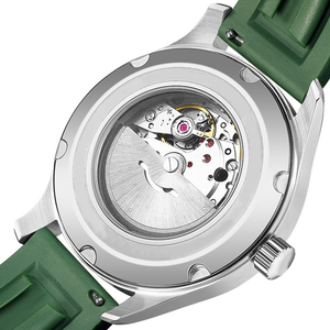 Montres mécaniques automatiques pour hommes, bracelet en cuir, verre saphir, série loisirs, montre-bracelet pour hommes - Product Image 5
