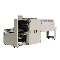 Machine de découpe et de rétraction automatique en forme de L pour boîtes en carton, emballage de cosmétiques, scellage des bords, découpe à chaud, machine d'emballage rétractable
