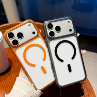 Casing HP Matte Frosted dengan Cincin Magnet N52 Anti Benturan dan Pelindung Kamera Terangkat untuk iPhone 17 18 18P 18PM