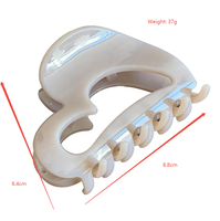 WEINI Pince à cheveux personnalisable en forme de requin, accessoires capillaires écologiques en PC pour fêtes sur le thème de l'océan et des dauphins, style dessin animé