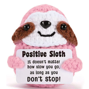 Nuevo muñeco de punto transfronterizo, apoyo emocional de energía positiva, muñeco de patata rosa de ganchillo, producto terminado - Product Image 5