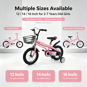 Nuova Bicicletta per Bambini 14 16 18 20 Pollici per 4 5 6 7 8 Anni di Età, Mountain Bike di Buona Qualità - Product Image 2