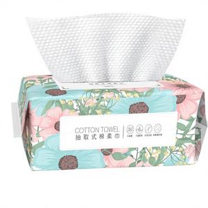 Multipack de serviettes jetables carrées imprimées, ultra douces en coton, pour le démaquillage, épaisses pour un soin efficace de la peau - Product Image 5