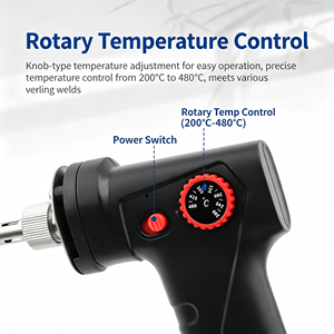 60W <b>Soldering</b> Iron <b>Kit</b> Adjustable Temp CN Plug 5 Tips Stand Internal Heating - Product Image 2