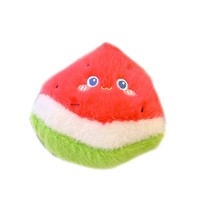 Porte-clés en peluche doux et moelleux en coton PP, motifs de fruits mignons et écologiques, multi-styles, pour cadeaux et décoration (vente en gros)
