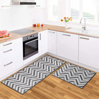 Tapis de cuisine absorbant, résistant à la saleté, lavable en machine, design uni, antidérapant