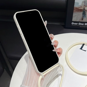 Funda de teléfono con revestimiento de aceite brillante con cordón de correa <span class=keywords><strong>Singstar</strong></span>, Fundas Para Celular, funda de teléfono para iPhone 16E - Product Image 3