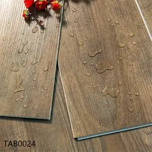 3D 나무 벽 패널 LVT 클릭 바닥 크기 7*48 인치 두께 5mm 착용 레이어 0.5mm