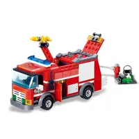 Plastik ABS 206 + Buah Mainan Anak-anak Mengembangkan Kecerdasan Hadiah Pemadam Kebakaran Blok Bangunan Mainan Batu Bata