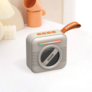 Altavoz Bluetooth Redondo con Luz LED, Tipo C, Carga por Bluetooth, Compatible con Reproducción de <span class=keywords><strong>Música</strong></span> desde TF, Venta al Por Mayor - Product Image 4