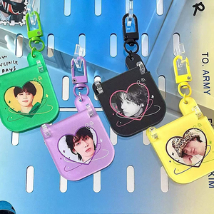 Custom Wholesale Acrylic Mini Mobile Phone <b>Keychain</b> UV Printing <b>Anime</b> Pattern Cartoon Girl Heart Bag Key Pendant - Product Image 2