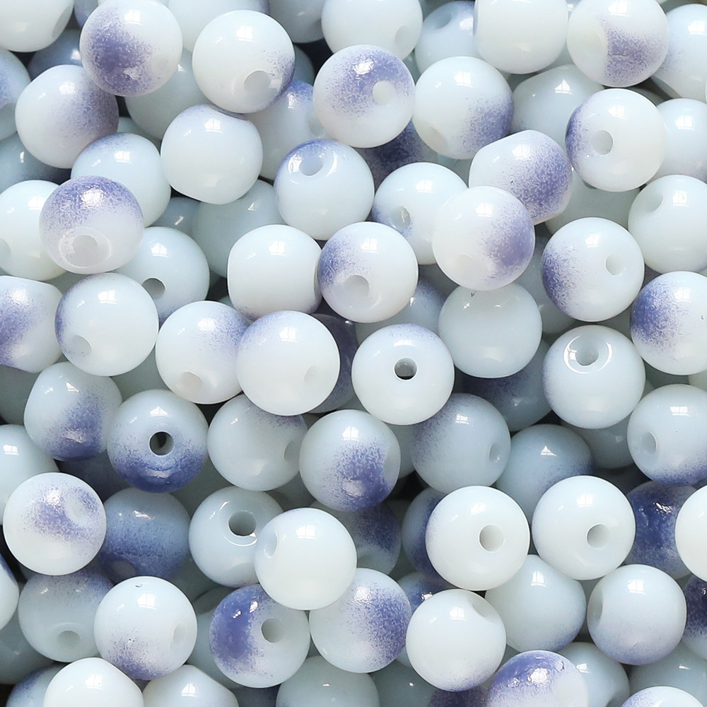 Violet foncé et blanc