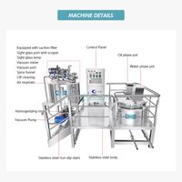 Machine d'émulsification sous vide 500L 1000L, homogénéisateur, émulsifiant, mélangeur