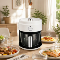 Friteuse à air chaud 4L multifonction sans huile, cuisson, rôtissage, grillade, friture, minuterie réglable, appareil de cuisine domestique