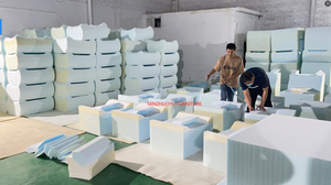 Juego de sofá de tela seccional modular en forma de L económico Sofá de esquina para hotel y hogar Sofá comprimido al vacío - Product Image 2