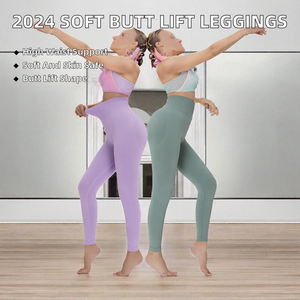 High Waist Seamless Anti-Bacterial Yoga <b>Leggings</b> Scrunch Butt Lift Workout Pants Full Length Spandex/Nylon for <b>Women</b> - Product Image 2