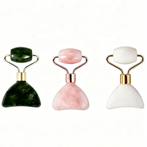 Masajeador Facial Pakcare Design con Logotipo Personalizado, Rodillo Gua Sha de Cuarzo Rosa, <span class=keywords><strong>Beneficios</strong></span> Antienvejecimiento y Adelgazantes para Uso Comercial y Doméstico - Product Image 3