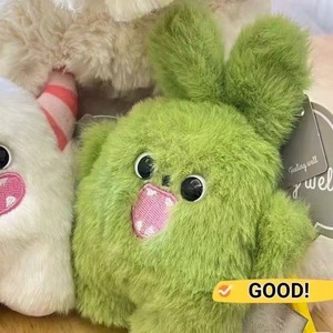 En gros personnalisé doux blanc vert étreignant monstre en peluche peluche charmant mignon animal de compagnie en peluche jouet Keyxhain. - Product Image 3
