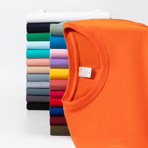 Áo thun nam cổ tròn tay ngắn chất cotton 100% 180 GSM, in logo tùy chỉnh, màu trơn, kiểu <span class=keywords><strong>polo</strong></span>, thời trang thường ngày, áo thun cơ bản cổ điển - Product Image 4