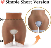 Pantalon en silicone pour les fesses, body shaper rembourré, culotte en silicone, faux fessier et hanches, rehausseur de fesses réaliste, taille plus