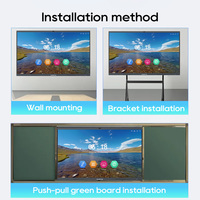 Pantalla Interactiva Inteligente con Pantalla Táctil 4K de 65 Pulgadas, Disponible en Almacenes de Leaderhub en EE. UU., Pizarra Interactiva