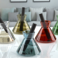 Bouteille en verre vide de 200 ml pour diffusion d'arômes, design créatif, luxe, nordique, moderne, conique