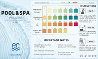 Bandelettes de test Vista 4-en-1 pour piscine et spa avec chlore pour l'eau du robinet et les piscines