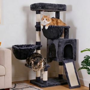 Albero per <span class=keywords><strong>Gatti</strong></span> a Più Livelli con 2 Amache, <span class=keywords><strong>Torre</strong></span> per <span class=keywords><strong>Gatti</strong></span> Stabile Anti-Ribaltamento - Product Image 1