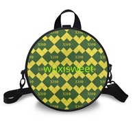 Sac Rond en PU pour Femme, Vente en Gros Usine, Sac de Week-end Réutilisable en Tissu de Haute Qualité pour Sororité