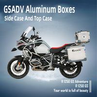 Valises latérales en aluminium pour moto, coffre arrière 42/43/48L, sacoches étanches pour BMW R1250GS ADV, rangement à dégagement rapide