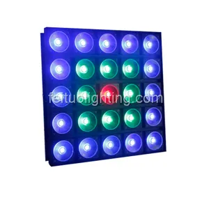 Profesional de la matriz de 5x5 Blinder Pixel Control 25x30 w RGB Tri Color Led de matriz de DMX etapa luz