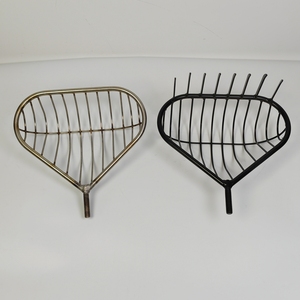 Rastrello per conchiglie resistente con rivestimento in polvere nera, manico in acciaio inossidabile, tipo <span class=keywords><strong>a</strong></span> cestello per la raccolta di molluschi - Product Image 2