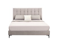 Cadre de lit en bois moderne et exclusif sur mesure, directement de l'usine, pour un ensemble de chambre à coucher contemporain et personnalisé