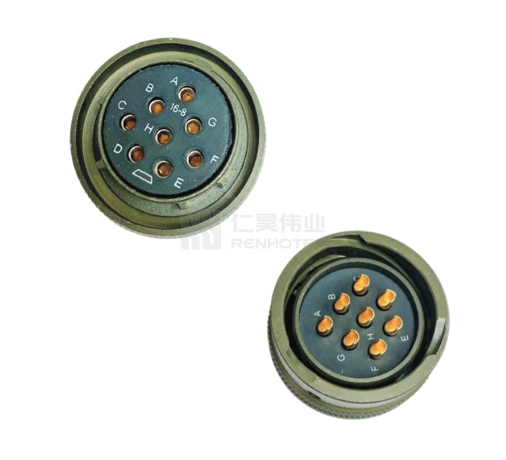 Source MIL C 26482 Amphenol 8 Pin Waterproof Circular Female Male 